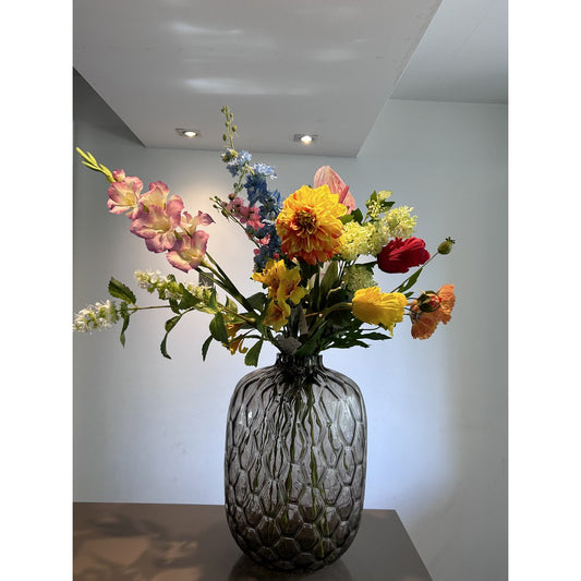 Zijden bloemen met vaas YF-1844 multicolor