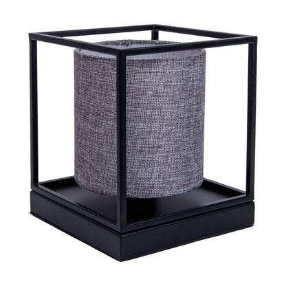 Tafellamp Beta Grijs Metaal/Textiel (E14)