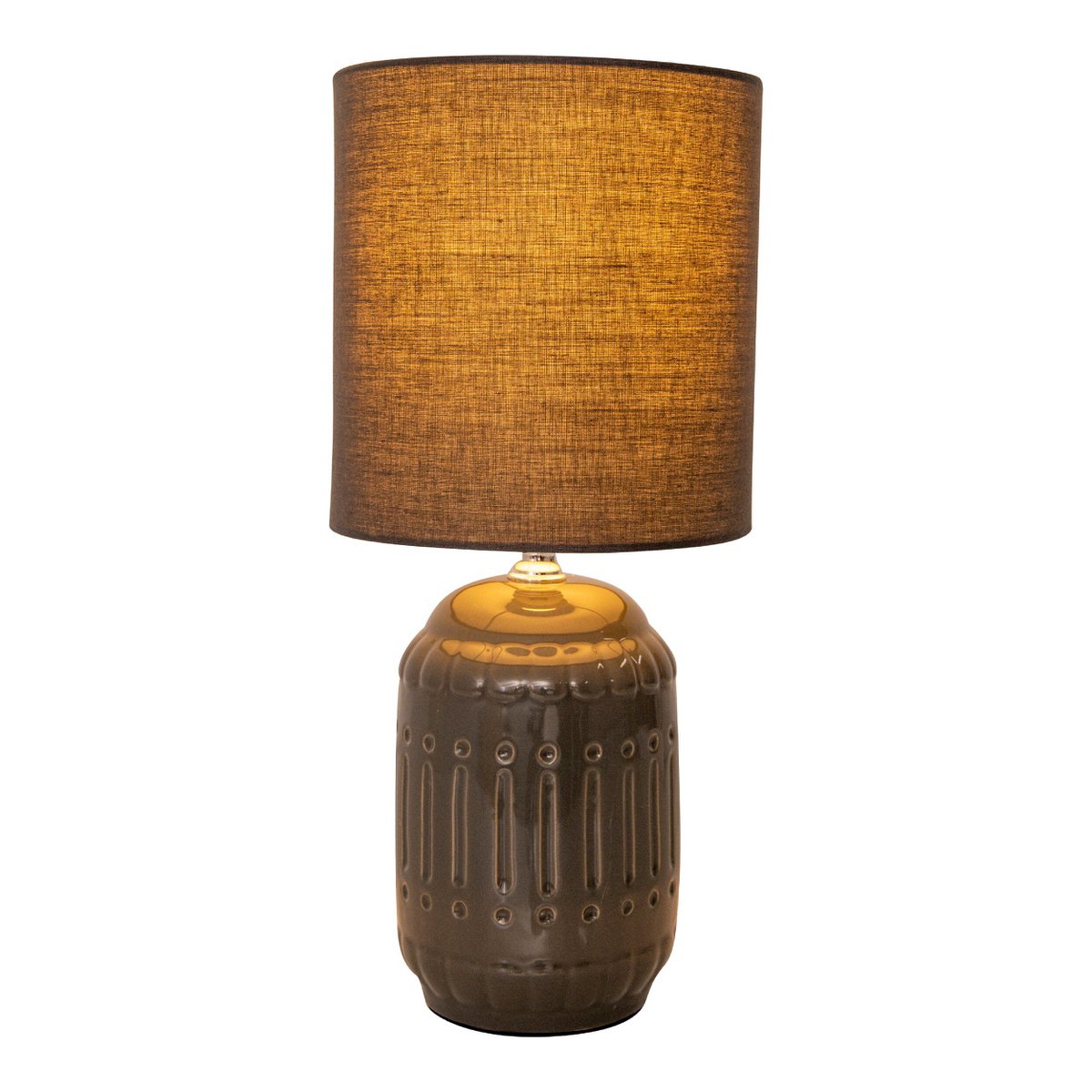 Keramische Tafellamp Erida Grijs (E14)