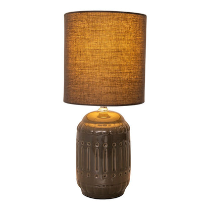 Keramische Tafellamp Erida Grijs (E14)