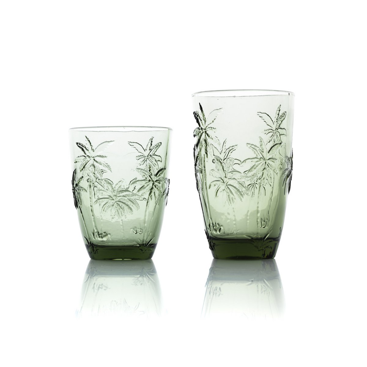 Gerecyclede highball glas Palm breeze groen