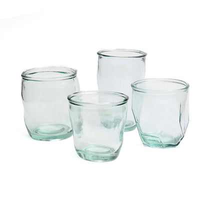 Glazen beker The tching glass blauw