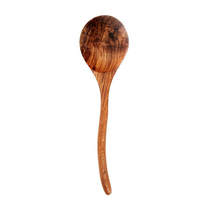 Teakhouten wortellepel - L