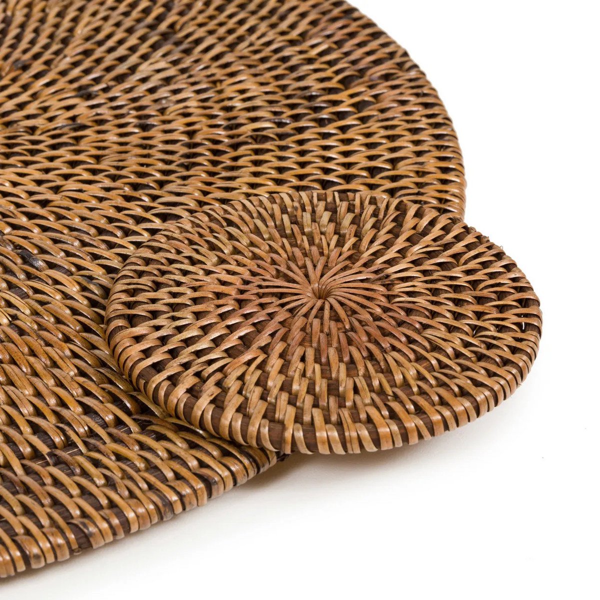 Rattan onderzetter The colonial coaster natuurlijk bruin
