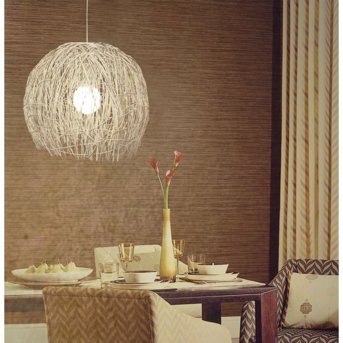 Korf Hanglamp Struwel Wit - Ø 40 cm (E27)