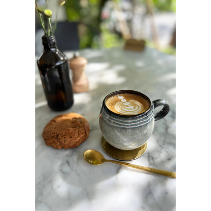 Porseleinen espressokop Comporta bruin (set van 6)