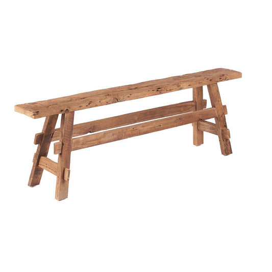 Houten bank naturel
