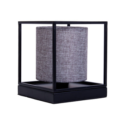 Tafellamp Beta Grijs Metaal/Textiel (E14)