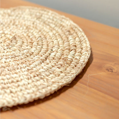 Raffia Placemat Rond Urup - Set van 2, 4 of 6