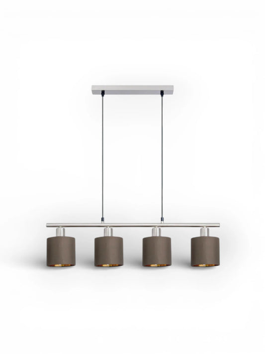 Hanglamp Maron 4-Lichts Bruin (E14)