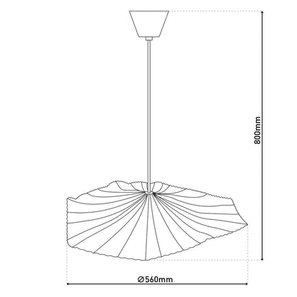 Papieren Hanglamp Crazy Paper Wit - Ø 56 cm (E27)