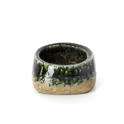 Planter Moss bowl betonggroen laag