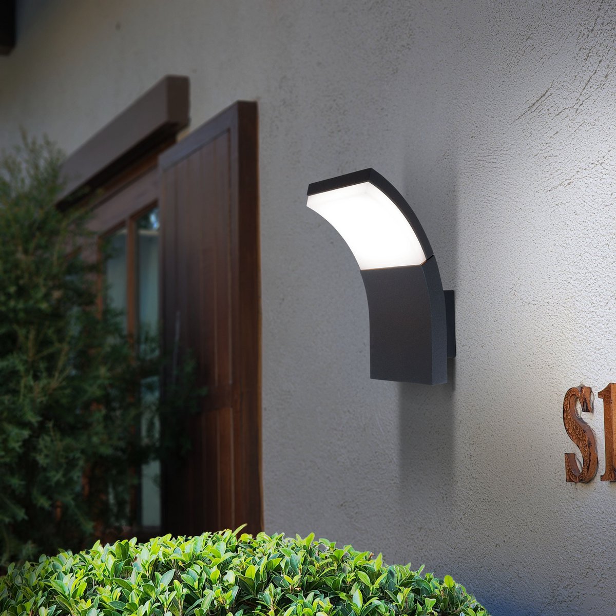 LED Buitenlamp Wand Orbis Antraciet