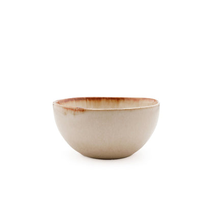 Porseleinen sauskom Cascais creme-bruin