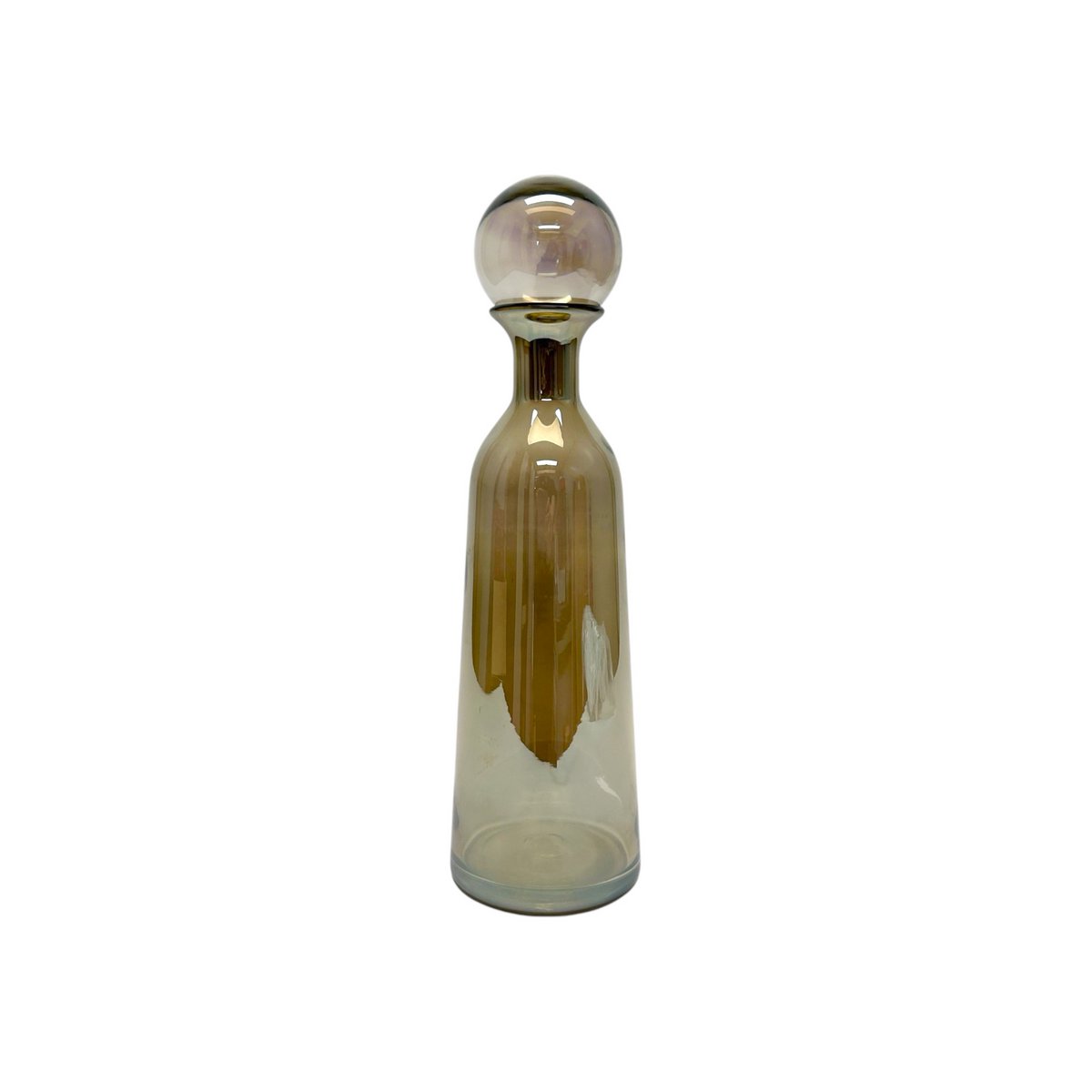 Glazen fles amberkleurig (Set van 3)