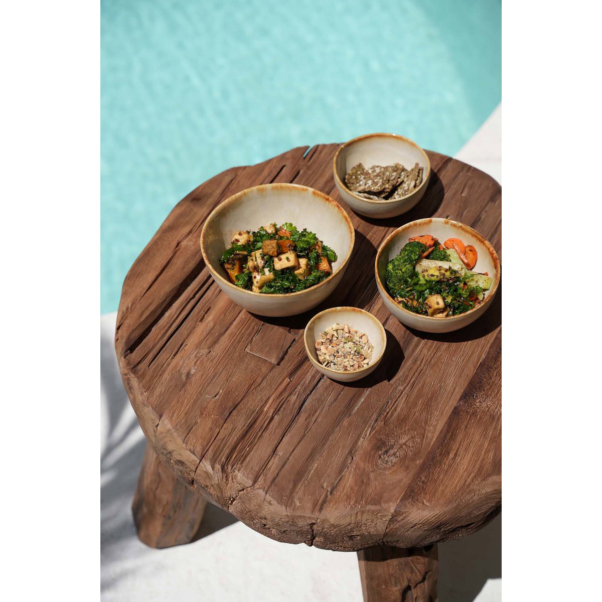 Houten bijzettafel Marabunta naturel