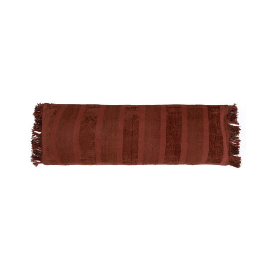 Fluwelen kussenhoes Oh my gee bordeaux - 35x100 cm