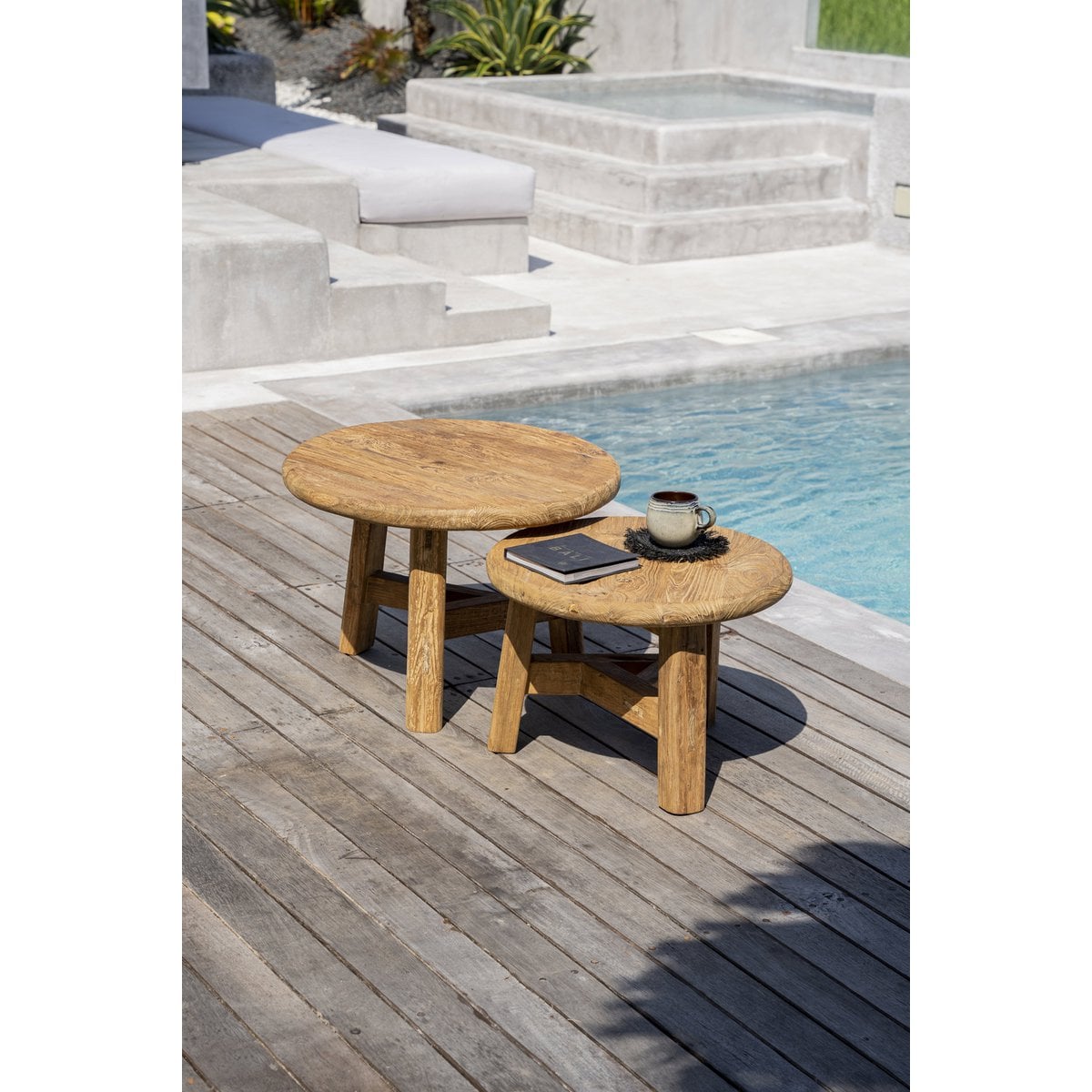 Teakhouten salontafel Fusuma naturel