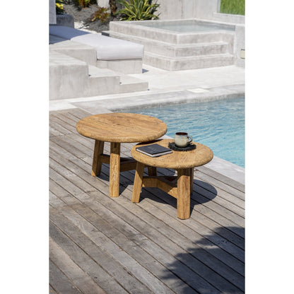 Teakhouten salontafel Fusuma naturel