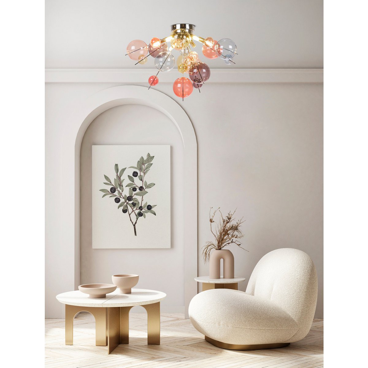 Plafondlamp Explosie Pastel - Ø 57 cm