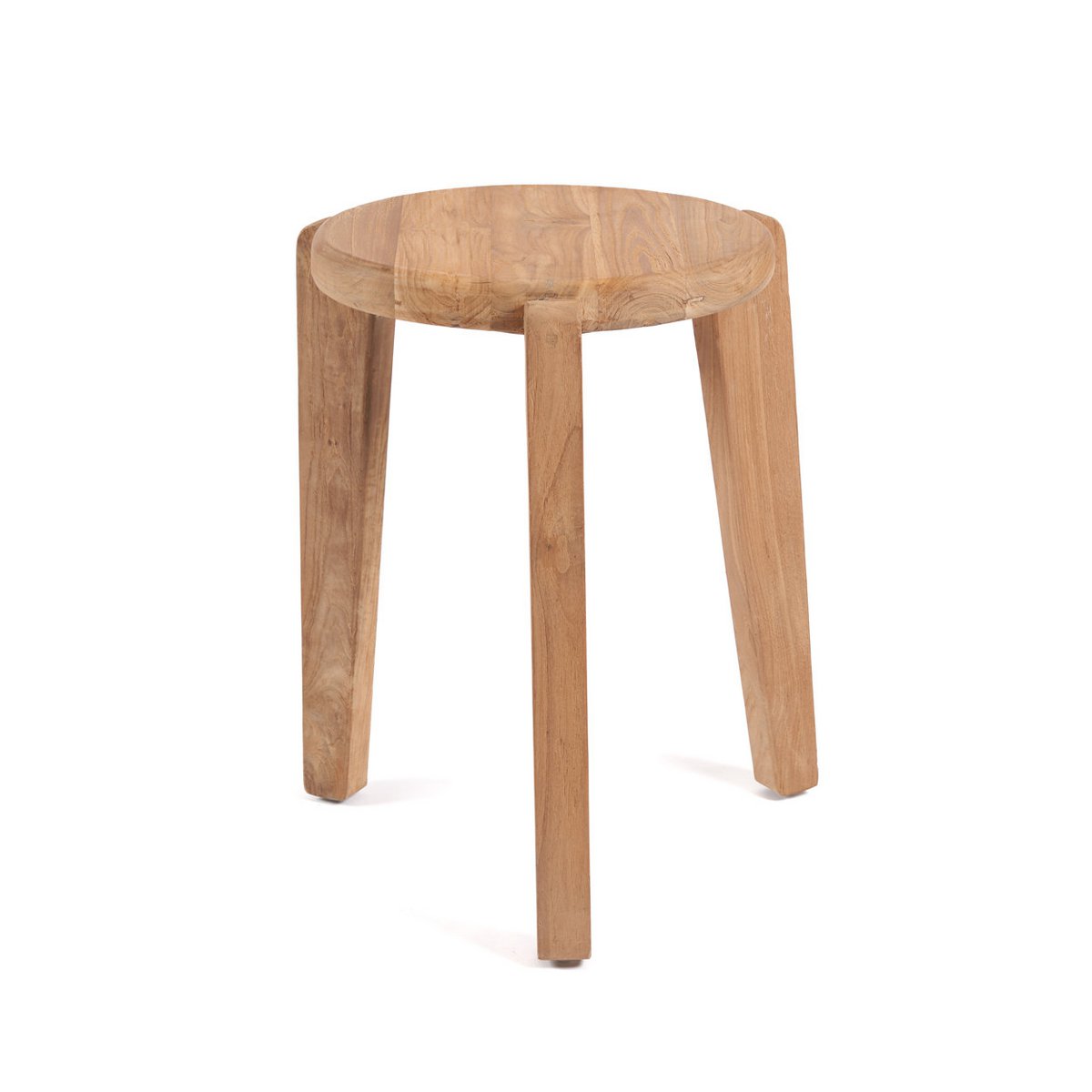 Teruggewonnen teak bijzettafel Seseh naturel