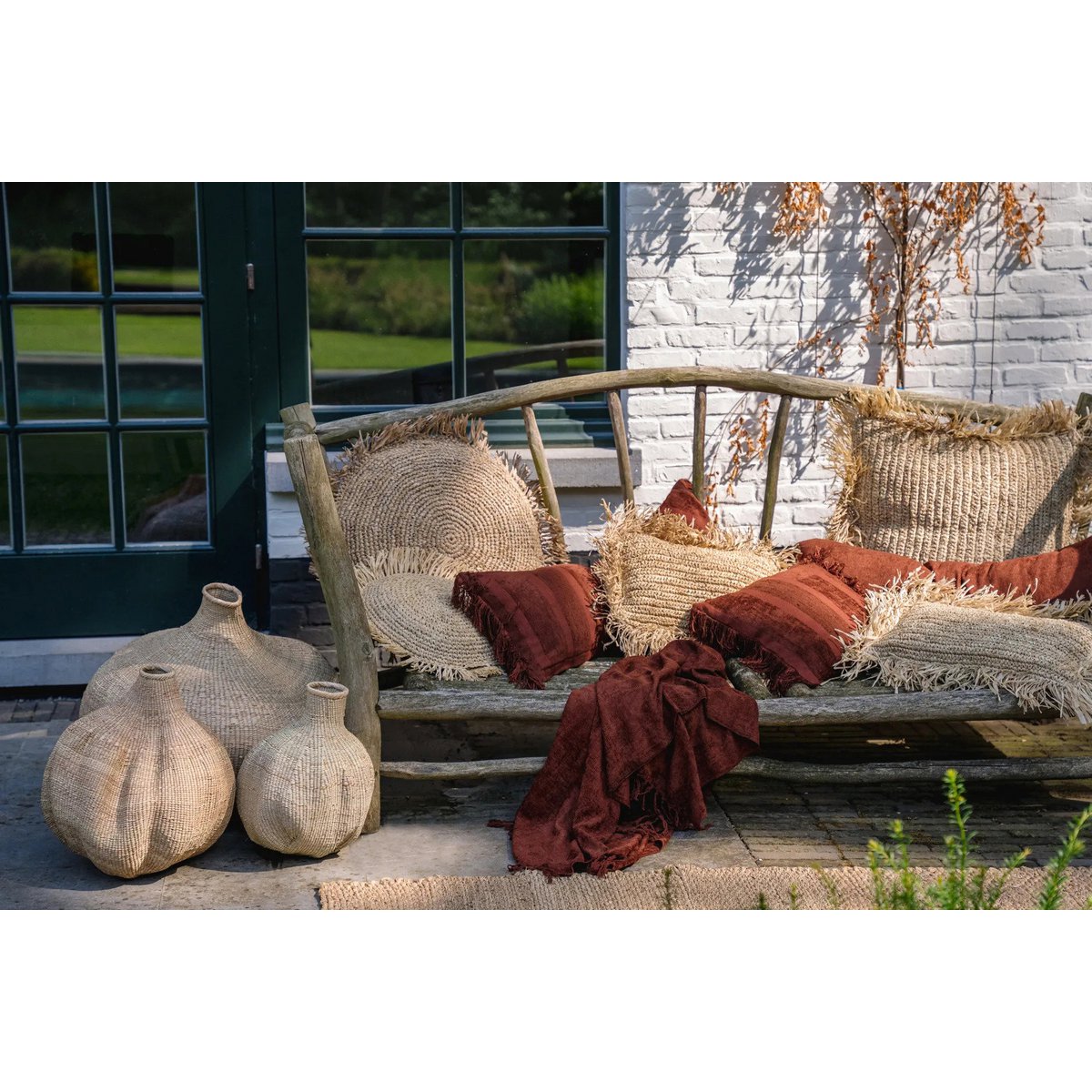 Fluwelen kussenhoes Oh my gee bordeaux - 30 x 50 cm