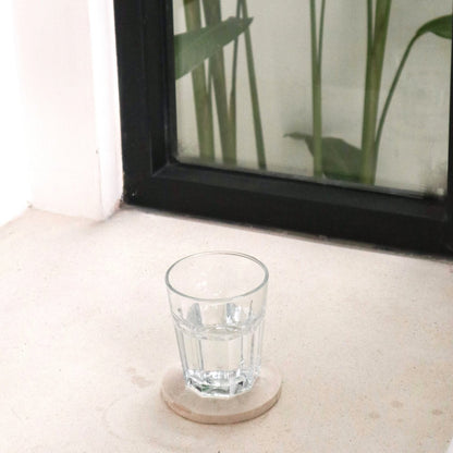 Onderzetters Ranuka Marmer Wit Rond (Set van 4/8)