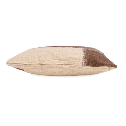 Kussenhoes Cacao patchwork natuurlijk bruin