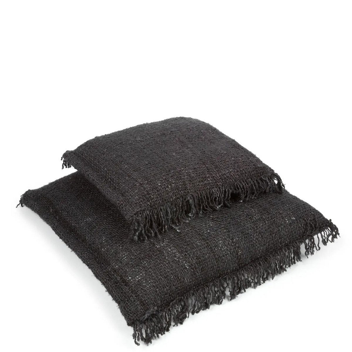 Katoenen kussenhoes Oh my gee zwart marine - 40 cm
