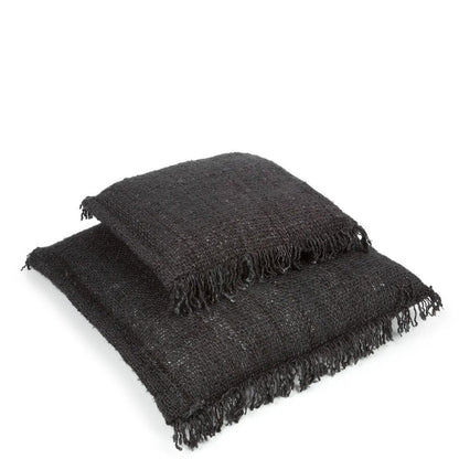 Katoenen kussenhoes Oh my gee zwart marine - 40 cm