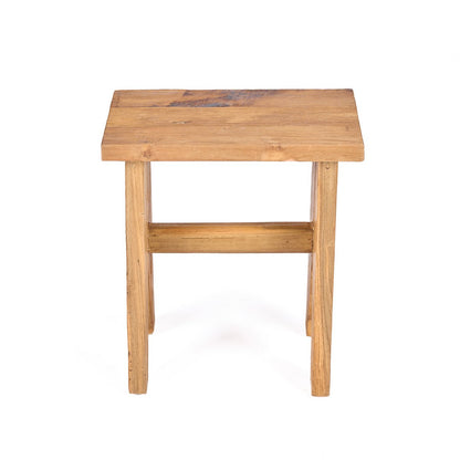 Teak kruk naturel - 40 cm