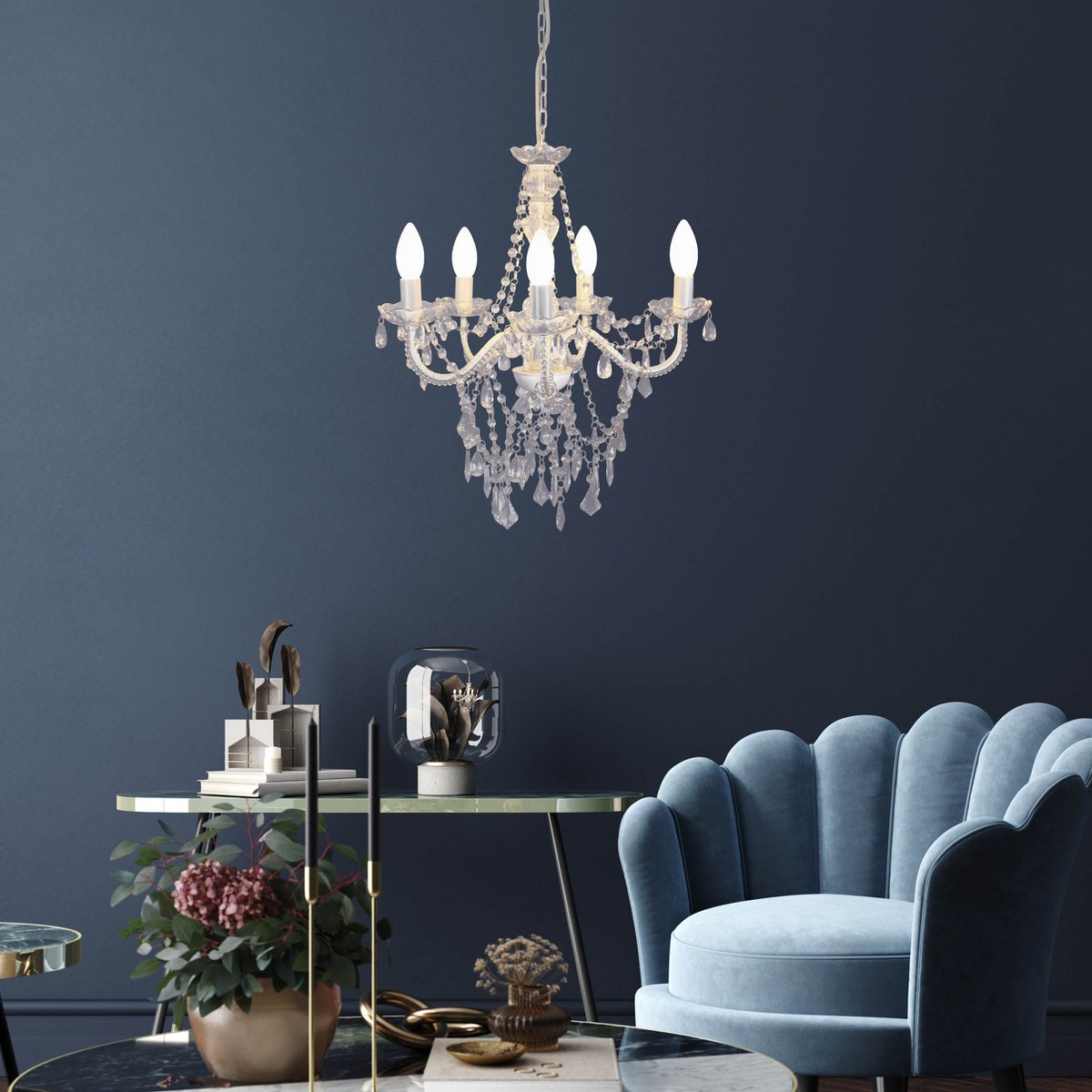 LED-kaarslampen (6-delig) - E14, 4W, Opaalglas