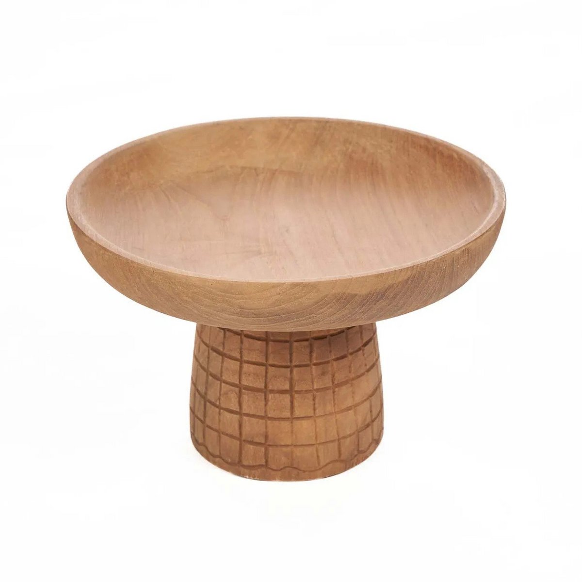 Rattan taartschotel Kotak-kotak naturel
