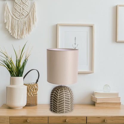 Keramische Tafellamp Folio Bruin - 27,5 cm (E14)