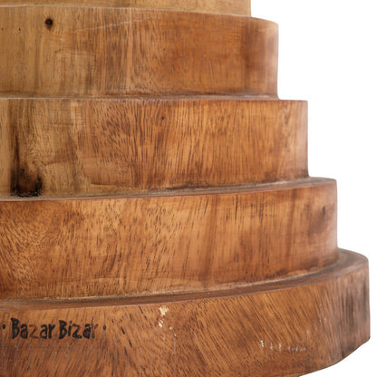 Natuurlijke houten kruk Mazu naturel