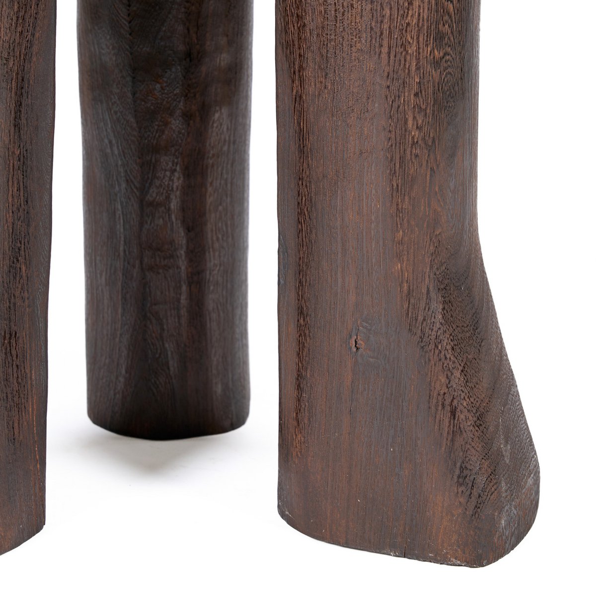 Houten bijzettafel Java tripod donker walnoot