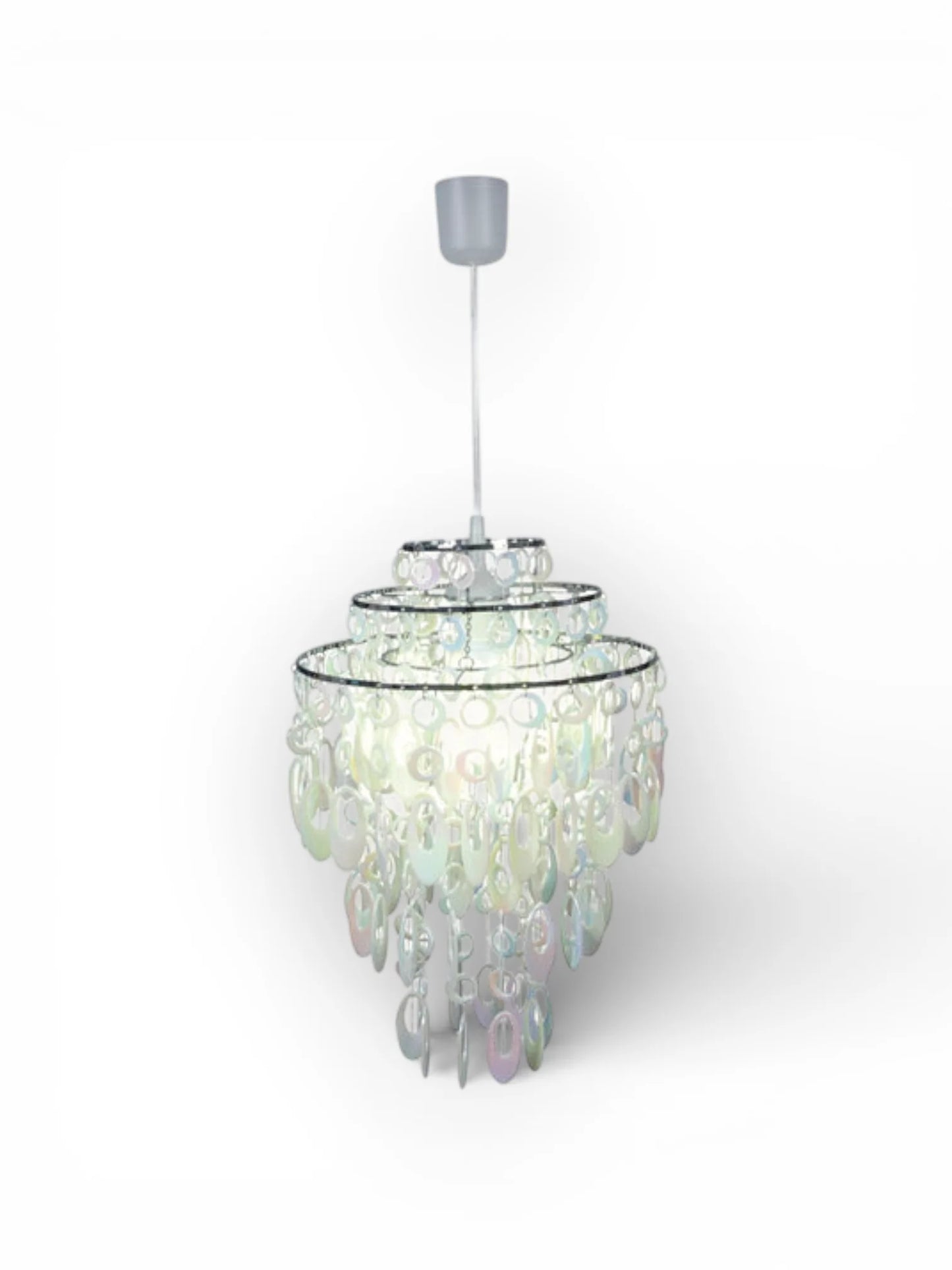 Kroonluchter Lina Chroom/Parel - Ø 32 cm (E27)