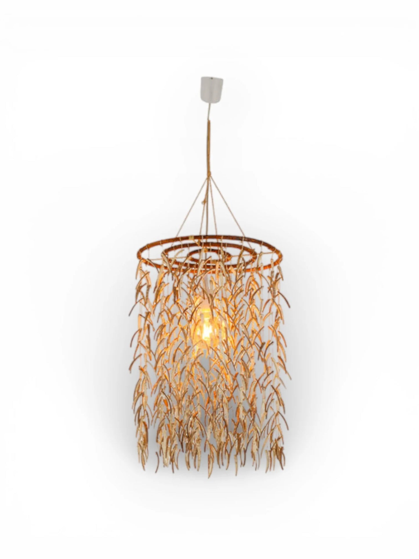 Hanglamp Kokosnoot Hout/Bruin - Ø 40 cm (E27)