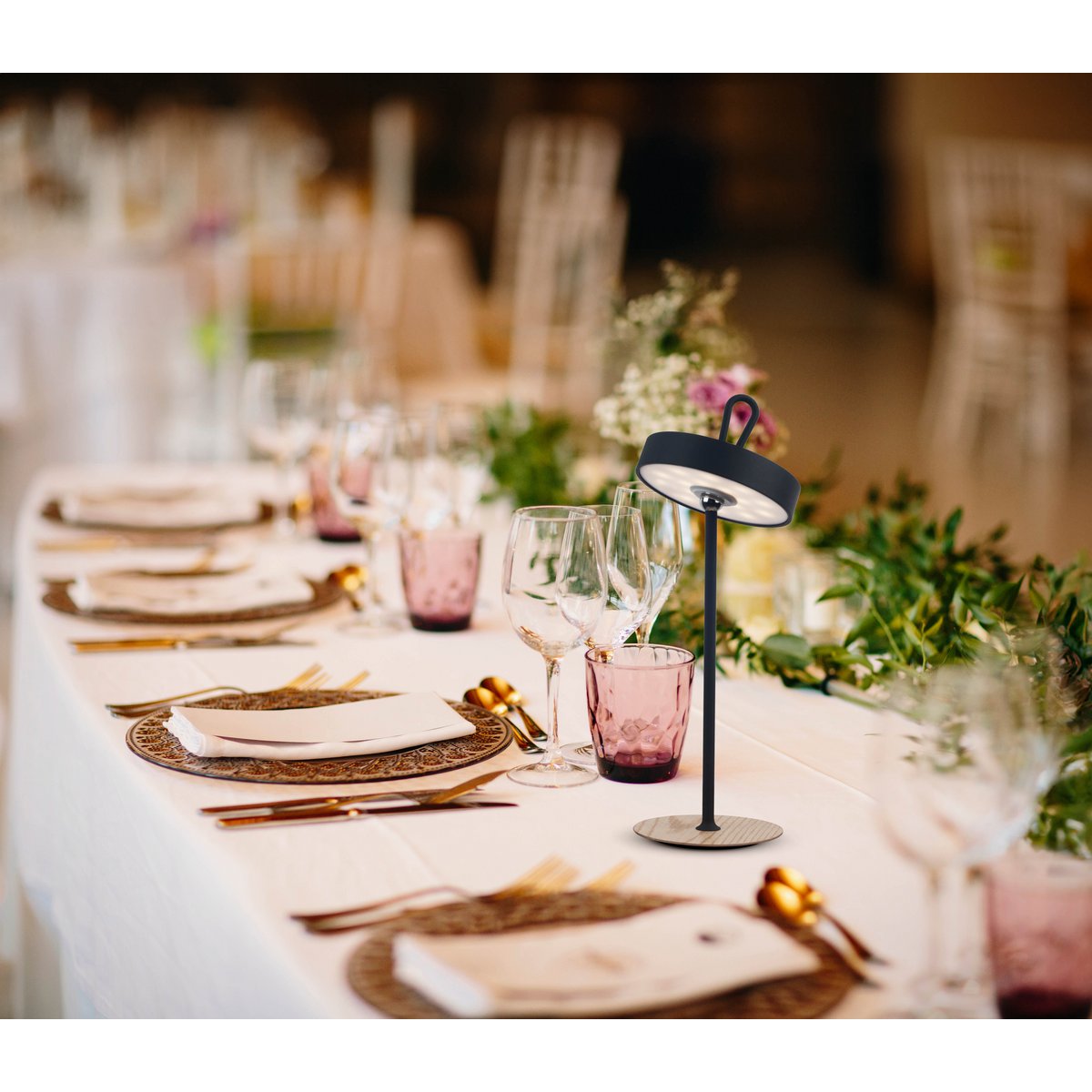 LED Acculamp Magnetisch Zwart - 36 cm