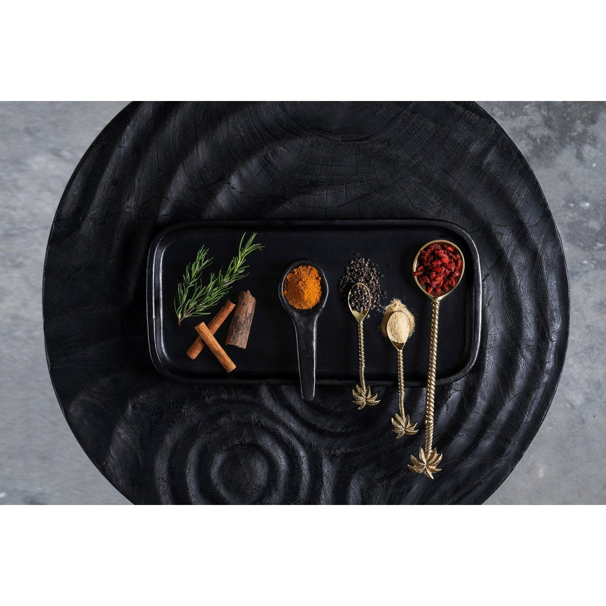 Tapasbord Verbrand diepzwarte - 19 cm