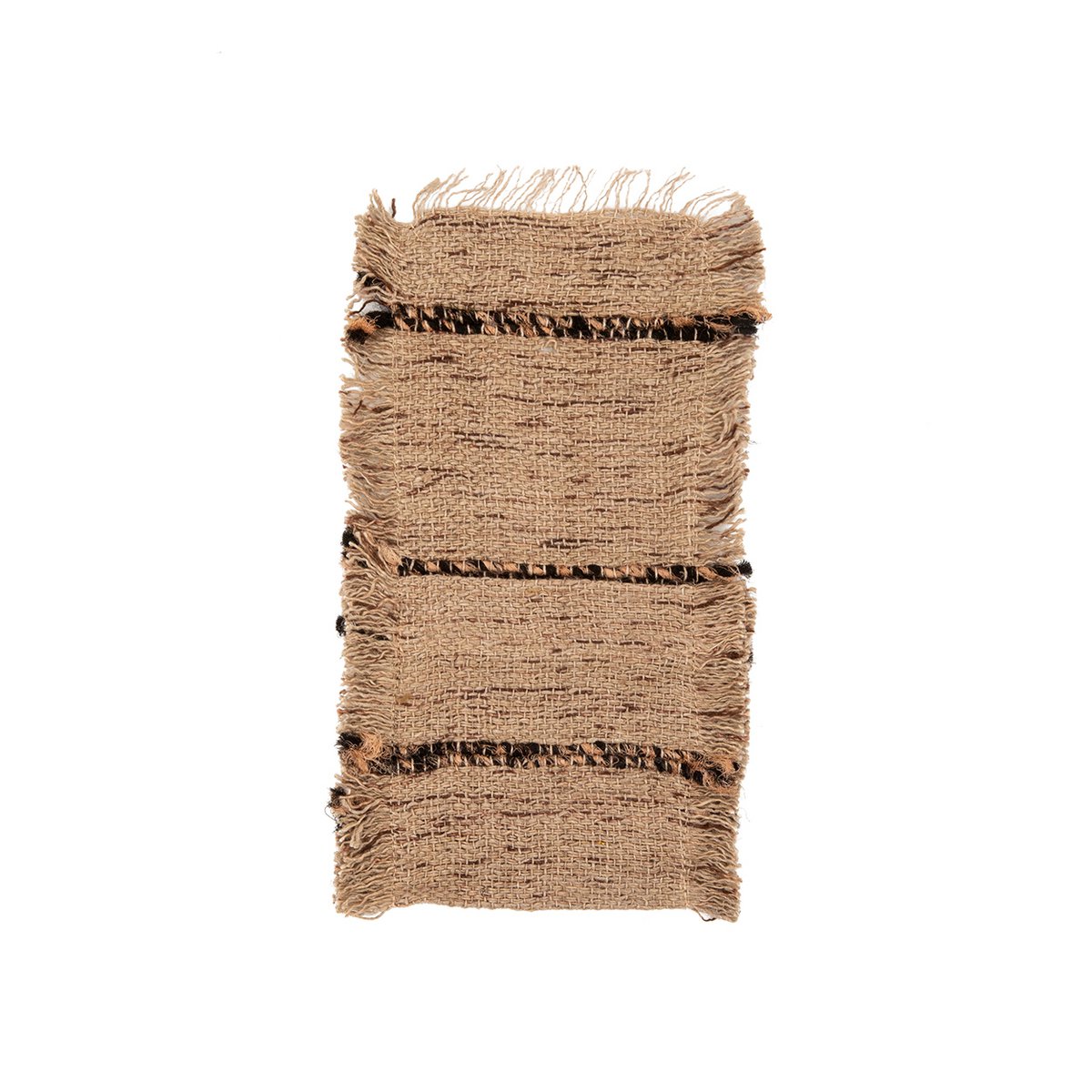 Katoenen bestekhouder Oh mijn gee beige/zwart