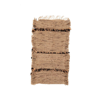 Katoenen bestekhouder Oh mijn gee beige/zwart