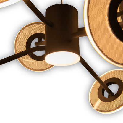 LED Hanglamp Discus Zwart/Wit - Ø 57 cm