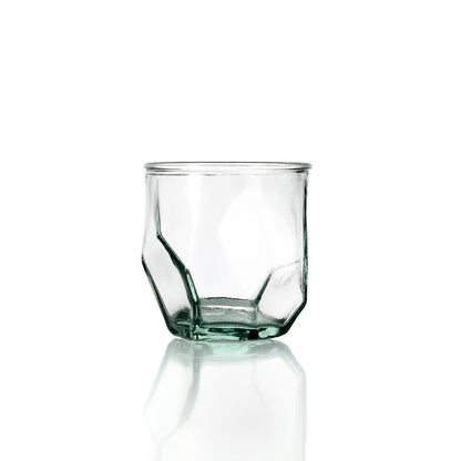 Glazen Origamiglas blauw