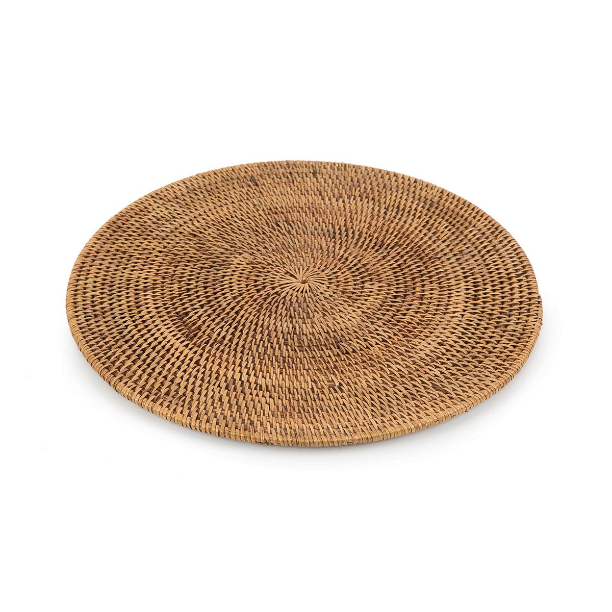 Rotan placemat natuurlijk bruin - 35 cm
