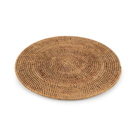 Rotan placemat natuurlijk bruin - 35 cm