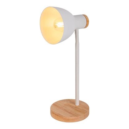 Bureaulamp Marie Wit Hout/Metaal - 36,5 cm (E14)