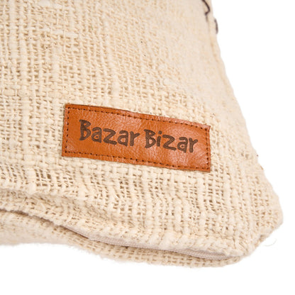 Kussenhoes Cacao patchwork natuurlijk bruin