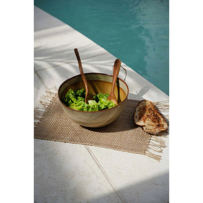 Teakhouten saladevork naturel