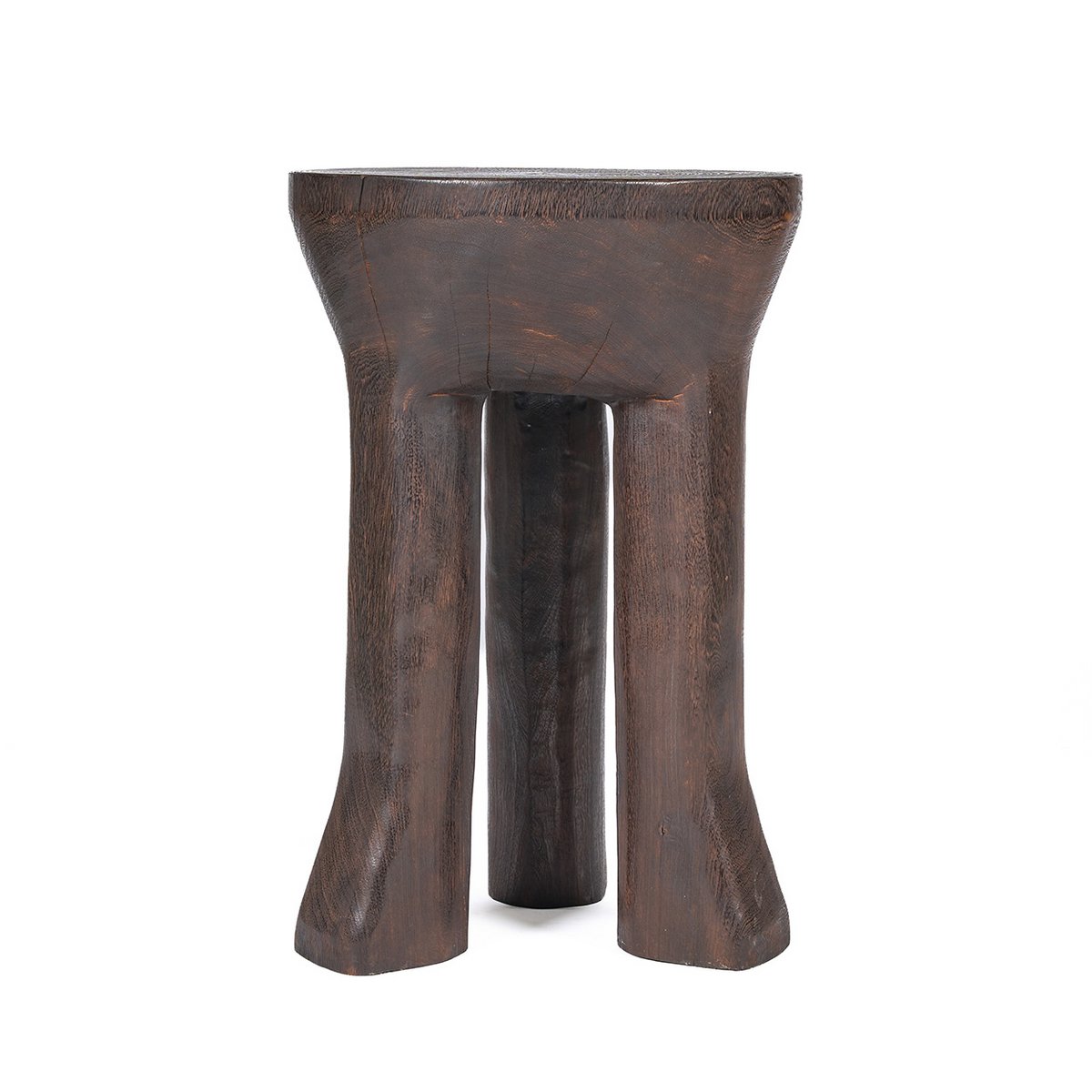Houten bijzettafel Java tripod donker walnoot